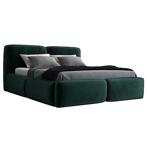 A&J MöbelLand GmbH Polsterbett OLKE-OM mit Bettkasten und Lattenrost. (Bett günstig online kaufen