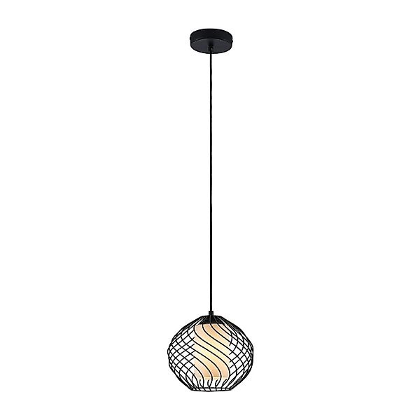 Lindby Pendelleuchte Cedrice 9624896 Retro Vintage Antik in Schwarz aus Met günstig online kaufen