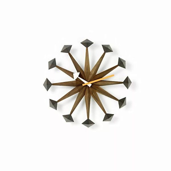 Wanduhr Polygon Clock holz natur / By George Nelson, 1948-1960 / Ø 43 cm - günstig online kaufen