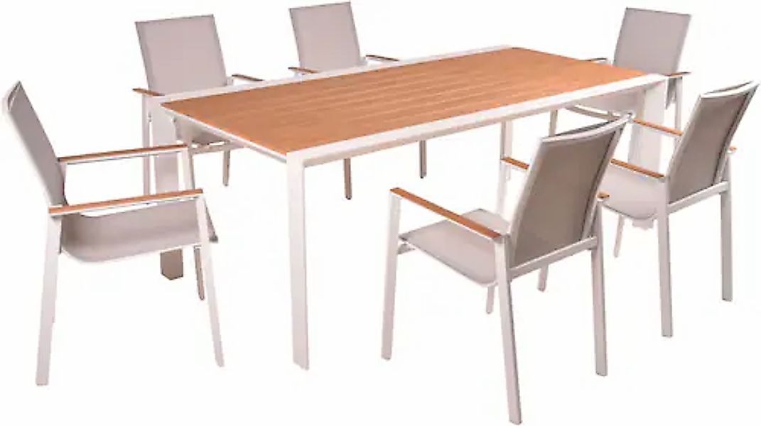 Garden Pleasure Garten-Essgruppe »VENICE Set 02« 7 Stk. tlg. günstig online kaufen