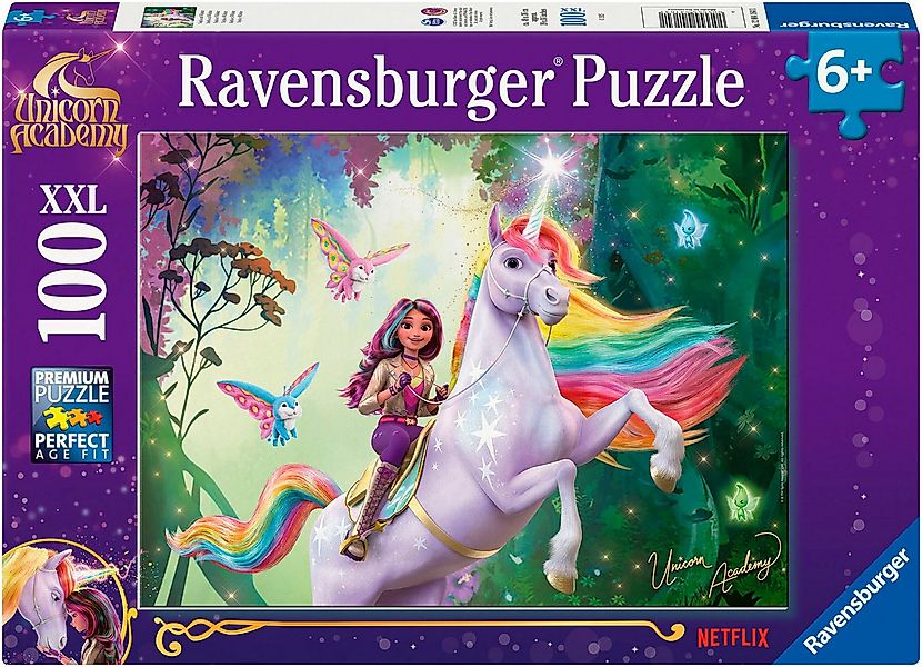 Ravensburger Puzzle Unicorn Academy, Sophia und Wildstar, 100 Puzzleteile, günstig online kaufen