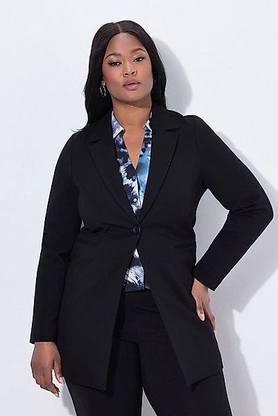 Ulla Popken Blusenblazer Punto-Blazer Reverskragen Langarm Komplettfutter günstig online kaufen