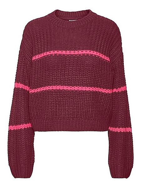 Noisy may Strickpullover NMCHARLIE L/S O-NECK STRIPE KNIT S* günstig online kaufen