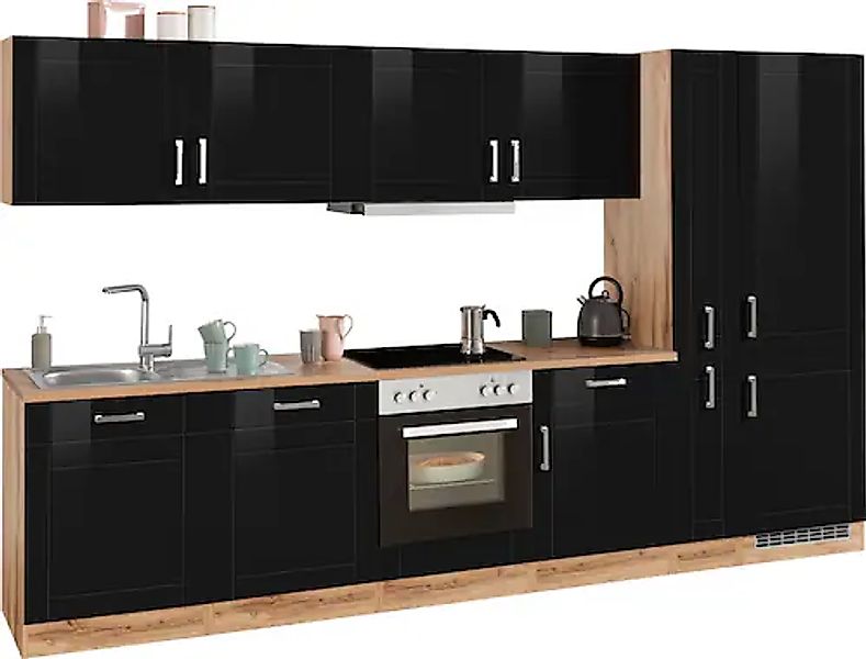 HELD MÖBEL Küchenzeile »Tinnum«, mit E-Geräten, Breite 330 cm günstig online kaufen
