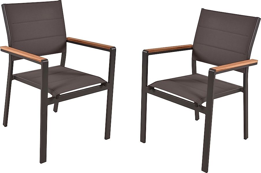 Garden Pleasure Stapelstuhl "DAVINA, 2er Set" (Set) 2 Stk.stapelbar günstig online kaufen