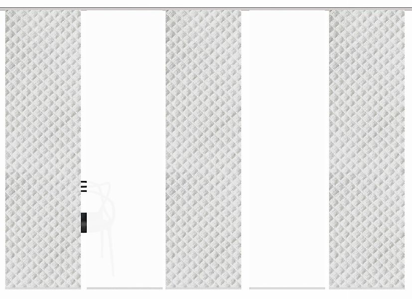 HOME WOHNIDEEN Schiebegardine "MARPENT 5er SET" Paneelwagen 5 Stk. tlg. Sch günstig online kaufen
