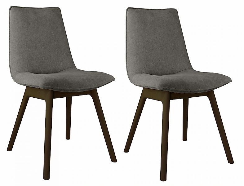 andas Esszimmerstuhl "Ramon", (Set), 2 St., Chenille, mit Massivholzbeinen, günstig online kaufen