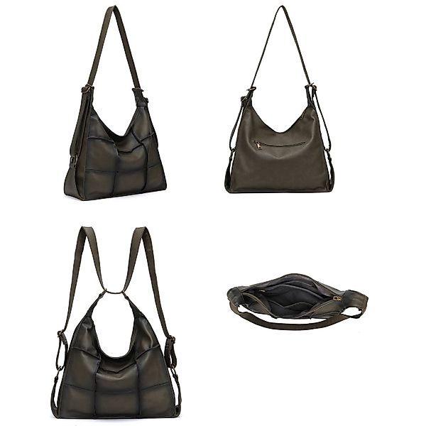 ITALYSHOP24 Schultertasche Damen XXL Tasche Shopper günstig online kaufen