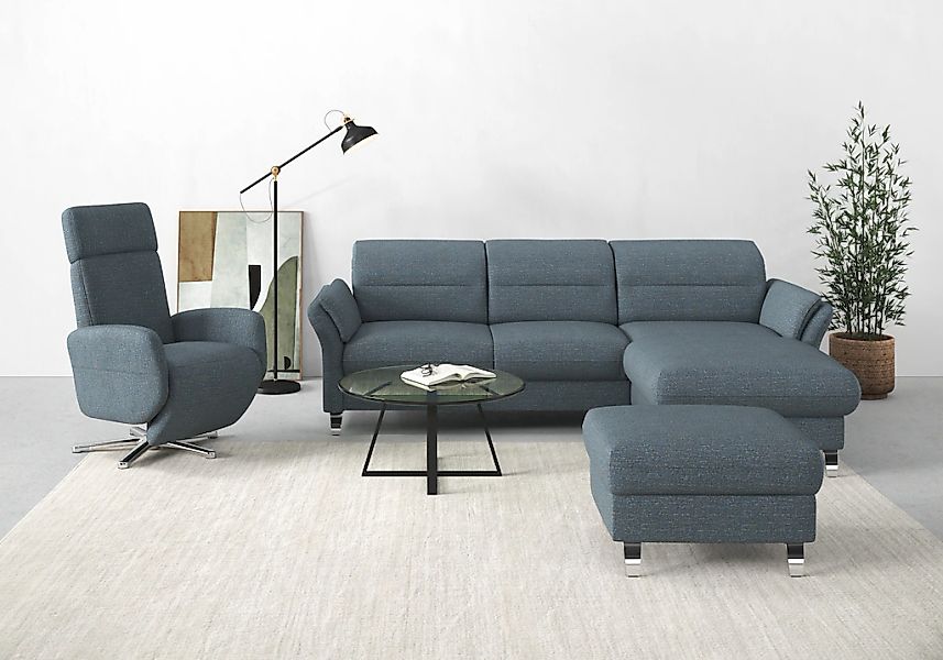sit&more Ecksofa "Grenoble L-Form mit Federkern" wahlweise mit Bettfunktion günstig online kaufen