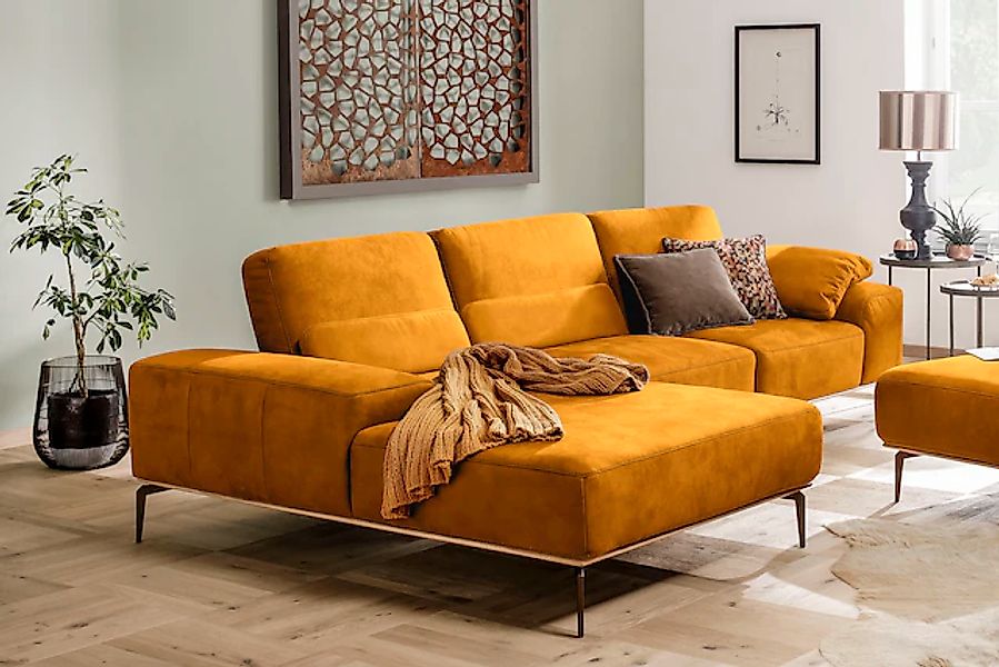 W.SCHILLIG Ecksofa "run, Designsofa mit tollem Sitzkomfort, bequem, L-Form" günstig online kaufen