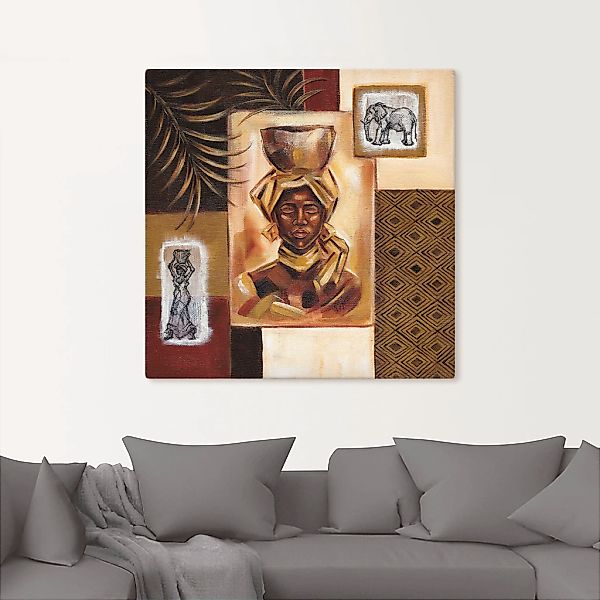 Artland Leinwandbild »Aus Afrika I«, Frau, (1 St.), auf Keilrahmen gespannt günstig online kaufen