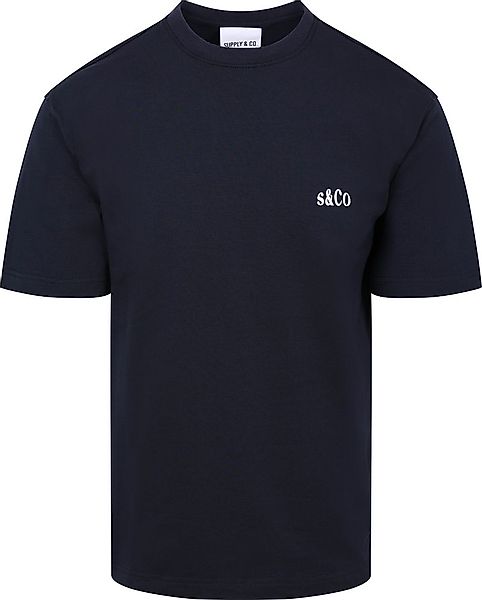 Supply & Co T-Shirt Backprint Navy - Größe S günstig online kaufen