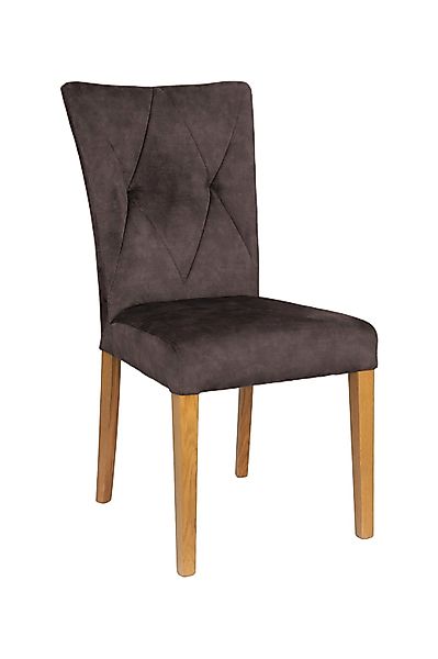 Home affaire 4-Fußstuhl »Diamond«, (Set), 2 St., Samtvelours, Sitz und Ruec günstig online kaufen