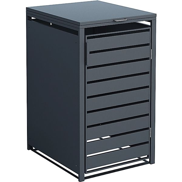 Westmann Mülltonnenbox Kubus Metall 1er Box 240, Anthrazit 116 x 68 x 80 cm günstig online kaufen