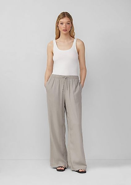 QS Stoffhose Leinenmixhose mit Gummizug und günstig online kaufen