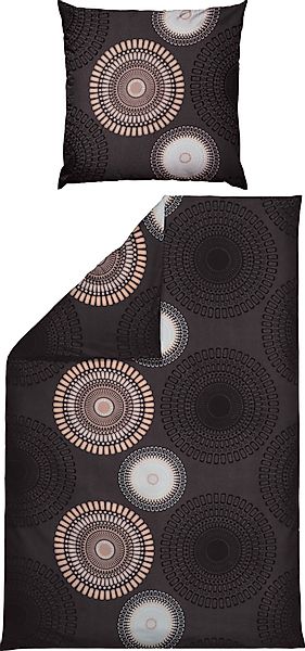 REDBEST Bettwäsche Bettwäsche, Biber, Kreise günstig online kaufen
