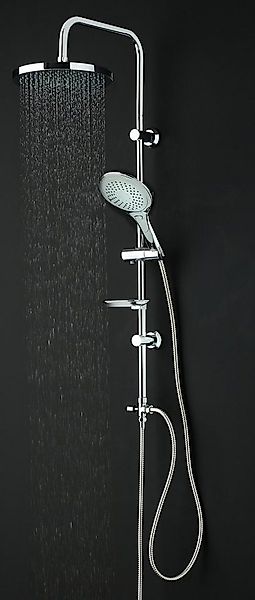 welltime Stangenbrause-Set Lina, Höhe 105 cm, Überkopfbrause mit Seifenabla günstig online kaufen