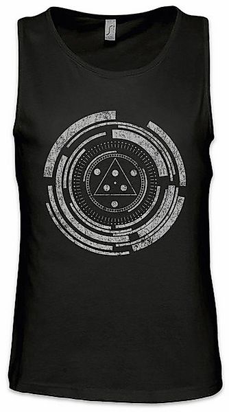 Urban Backwoods Tanktop Technology Circle Ärmelloses T-Shirt Kreis Kreisel günstig online kaufen