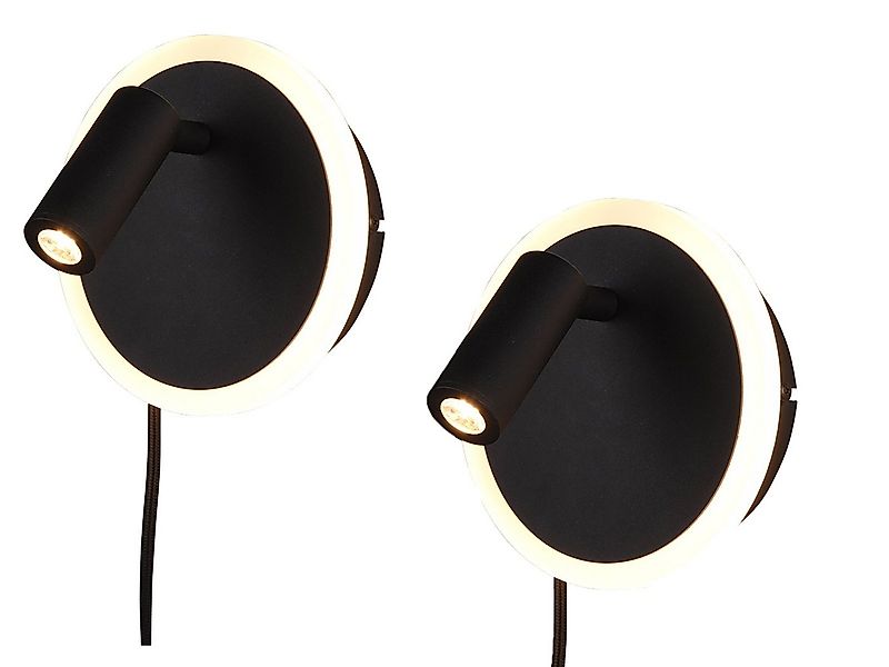 TRIO Leuchten LED Leselampe, LED fest integriert, Warmweiß, 2er Set innen m günstig online kaufen