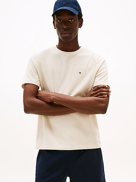 Tommy Hilfiger T-Shirt "ESSENTIAL REG FIT SOLID TEE mit Stickerei und Rundh günstig online kaufen