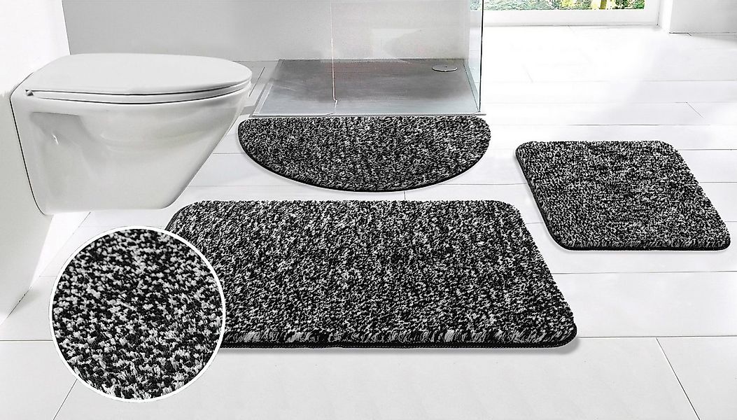 OTTO home Badematte Vanessa meliert, Badvorleger, Badezimmer Teppich, Dusch günstig online kaufen