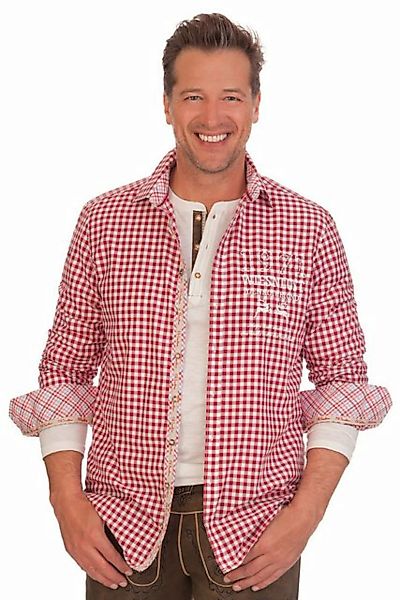 orbis Trachtenhemd Trachtenhemd - H1530 - rot, blau günstig online kaufen