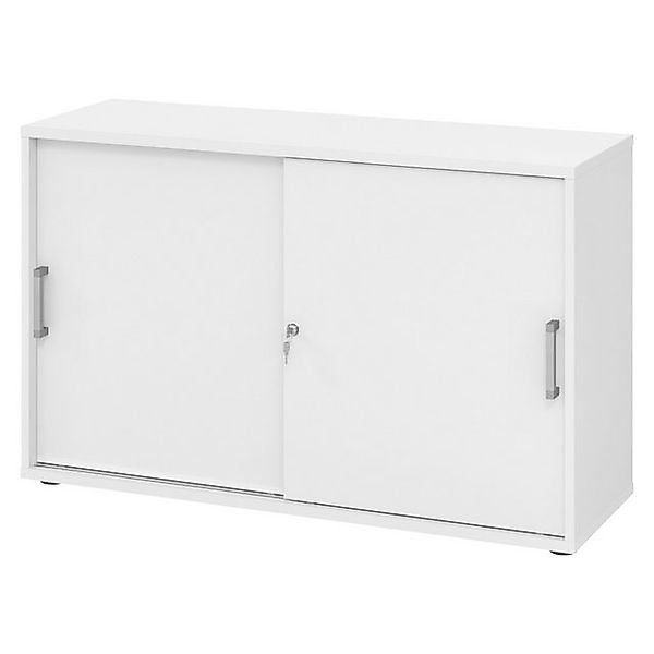 bümö Aktenschrank office Schiebetürenschrank Dekor: Weiß - Griffe: Chromgri günstig online kaufen