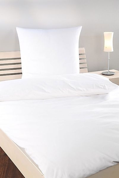 texpot Bettwäsche Bettwäsche Linon weiß Reißverschluss, günstig online kaufen