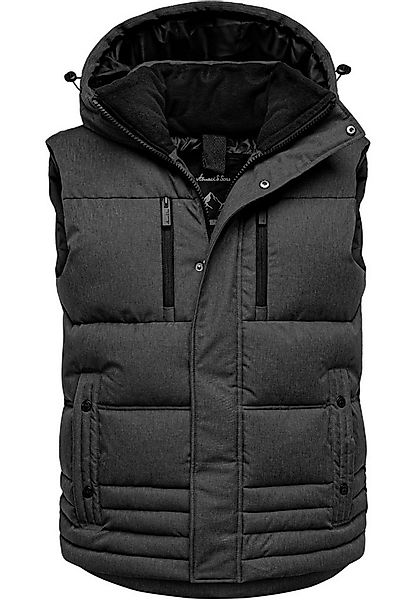 Amaci&Sons Steppweste PACIFICA Steppweste Dicke Herren Outdoor Winter Weste günstig online kaufen