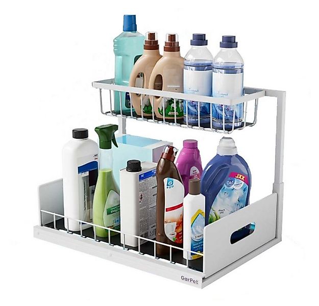 GarPet Küchenregal Spülschrank Organizer schmal Küche Metall Gewürzregal Ba günstig online kaufen