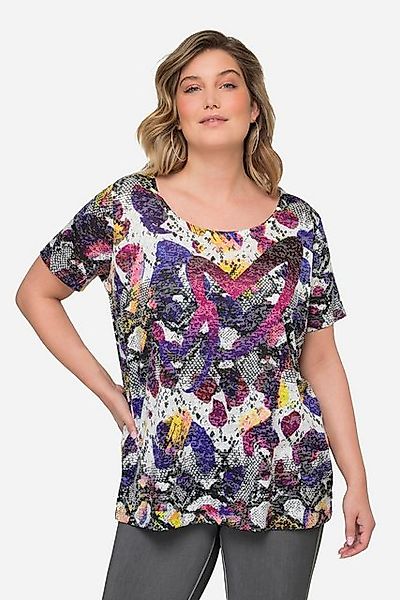 MIAMODA T-Shirt T-Shirt Alloverdruck Rundhals Halbarm günstig online kaufen