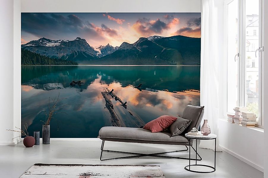 Vlies Fototapete Burning Emerald 450x280 cm günstig online kaufen