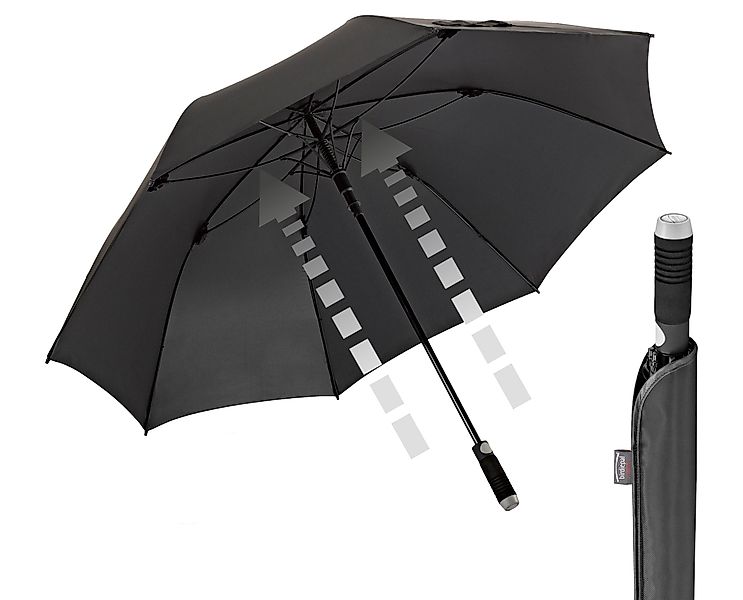 EuroSCHIRM® Partnerschirm birdiepal® Automatic, schwarz, Regenschirm günstig online kaufen