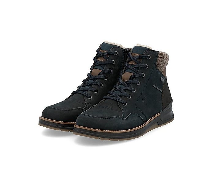 Rieker 32344-14 (Schnürstiefel mit Innenfutter, Glattleder) navyblau Herren günstig online kaufen
