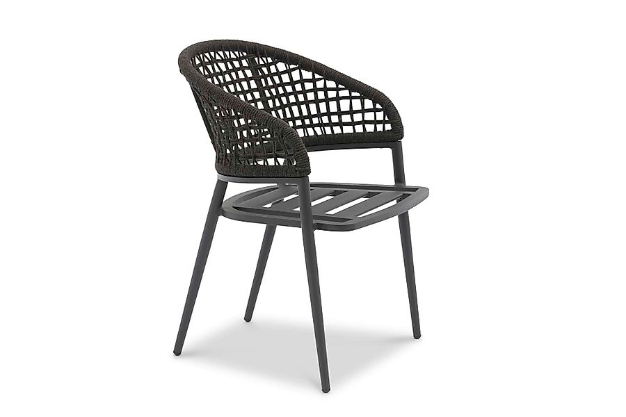 Jack Bequemer Outdoor Polstersessel Kohle - Grey, Quadratisch günstig online kaufen