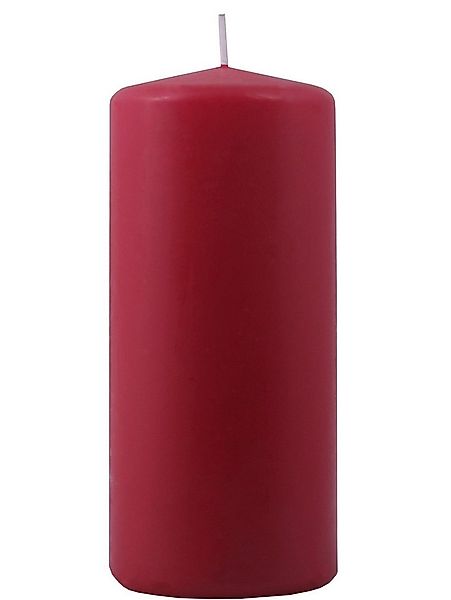 Diana Candles Stumpenkerze Diana Candles Stumpenkerze rubinrot Höhe 15 cm, günstig online kaufen
