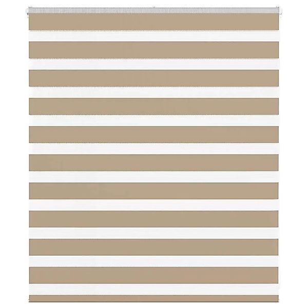 vidaXL Doppelrollo Sandbraun 120x100 cm Stoffbreite 115,9 cm Polyester 4014 günstig online kaufen