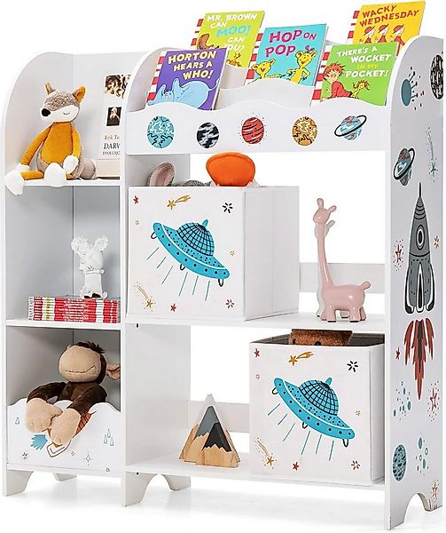 KOMFOTTEU Bücherregal Spielzeug-Organizer, Kinderzimmerschrank günstig online kaufen