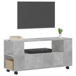 vidaXL TV-Schrank TV-Schrank Betongrau 102x34,5x43 cm günstig online kaufen