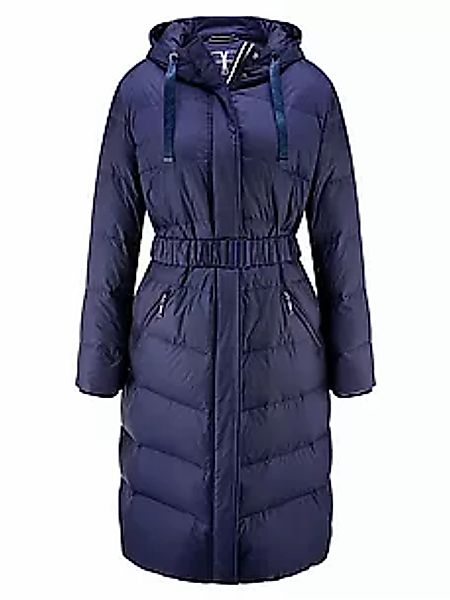 Langer Daunen-Steppmantel BASLER blau günstig online kaufen