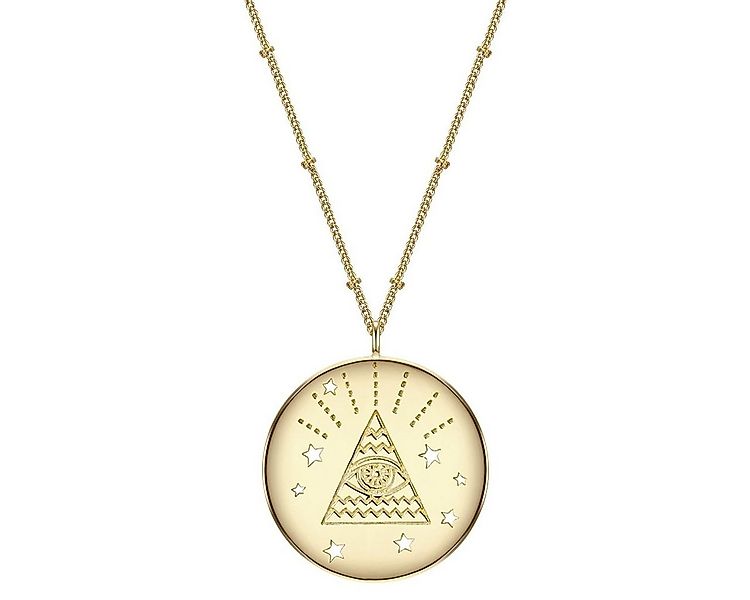 Glanzstücke München Silberkette Allsehendes Auge gelbgold, aus Sterling Sil günstig online kaufen