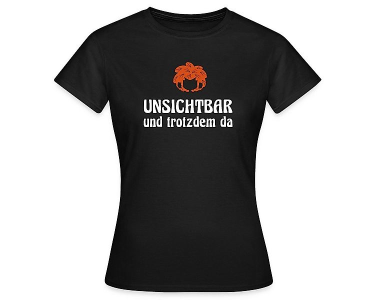 Spreadshirt T-Shirt Pumuckl Mit Spruch Unsichtbar Und Trotzdem Da Frauen T- günstig online kaufen