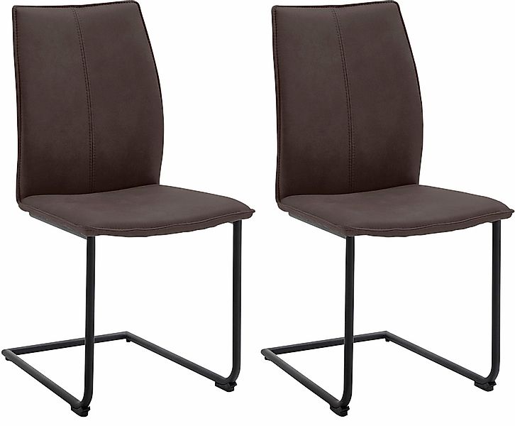 NIEHOFF SITZMÖBEL Freischwinger "Capri", (Set), 2 St., Leder PRISMA, Gestel günstig online kaufen