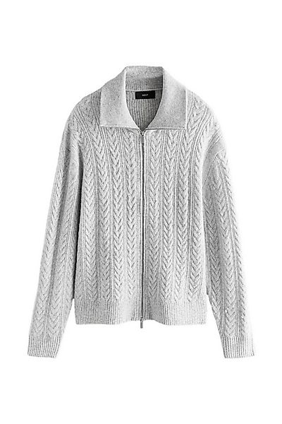 Next Strickjacke Relaxed Fit RV-Strickjacke mit Kragen (1-tlg) günstig online kaufen