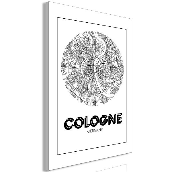 Wandbild - Retro Cologne (1 Part) Vertical günstig online kaufen