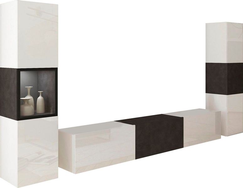 INOSIGN Wohnwand BERLIN III, Vitrine Türschlag günstig online kaufen