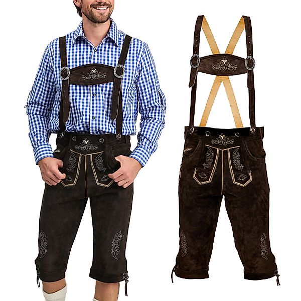Steigenhöfer Manufaktur Trachtenlederhose "REINHOLD" Kniebund Trachtenhose günstig online kaufen