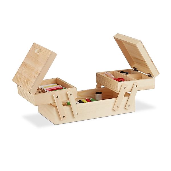 relaxdays Nähkästchen Holz günstig online kaufen