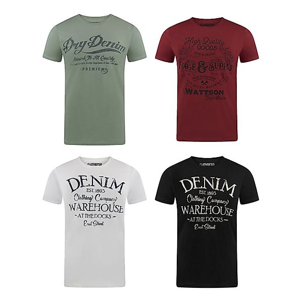 riverso T-Shirt Herren Printshirt RIVLeon Regular günstig online kaufen