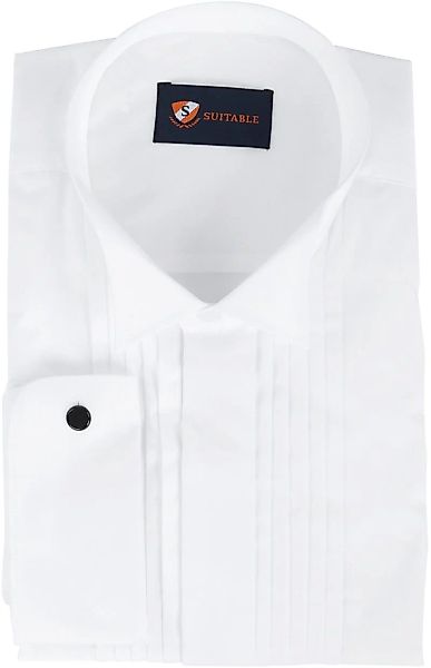 Smokinghemd Hemd mit Plisseefalten Doppelmanschette - Größe 44 günstig online kaufen